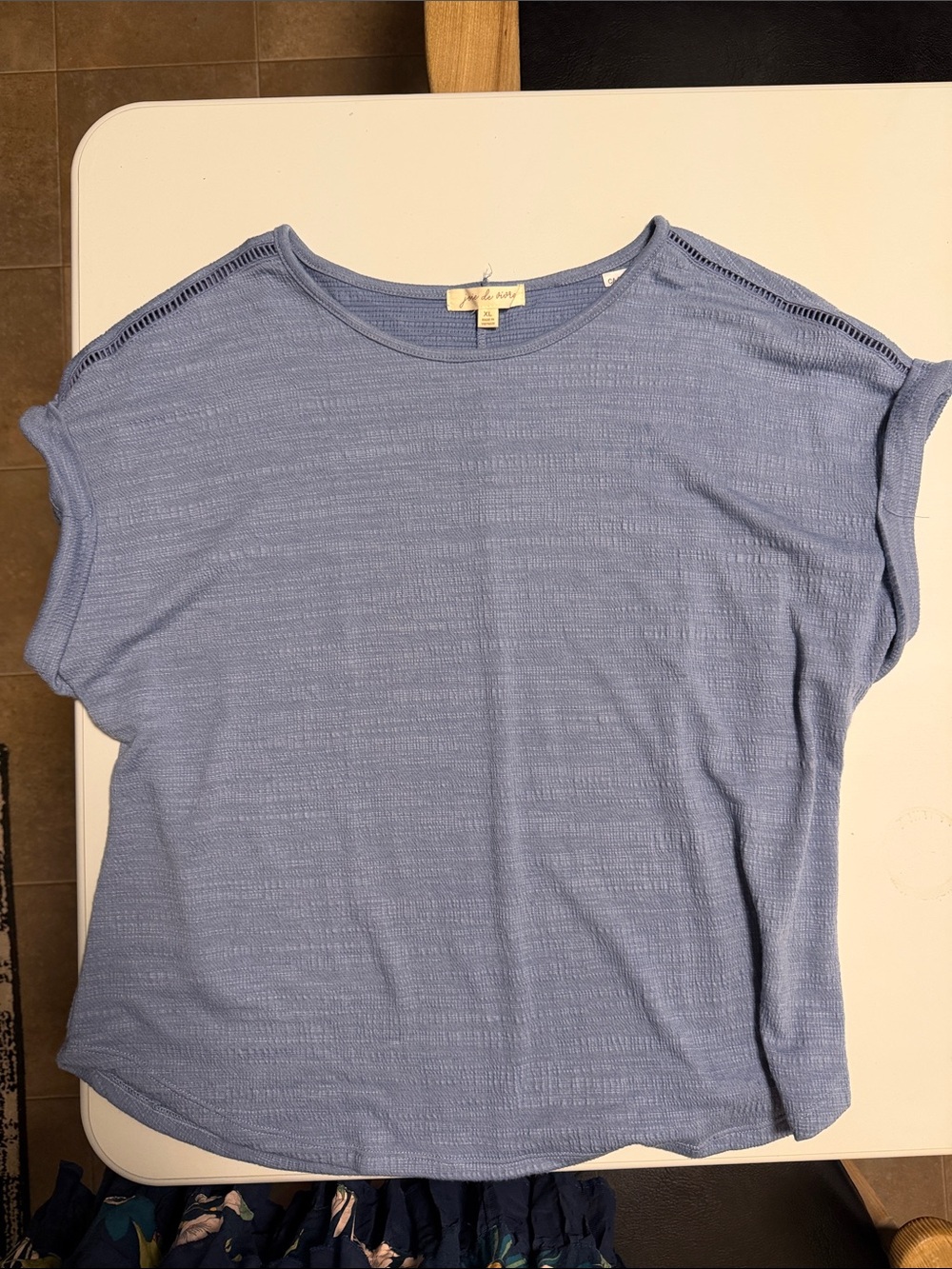 Light Blue Women’s Short Sleeve Knit Tee